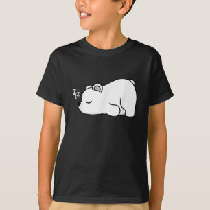 Funny Cute Polar Tired Sleeping Arctic Animal  T-Shirt