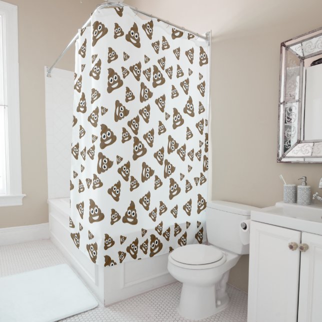 Funny Cute Poop Emoji Pattern (In Situ)