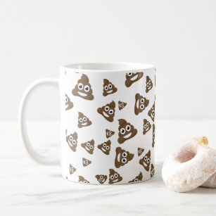 Funny Cute Poop Emoji Pattern Coffee Mug