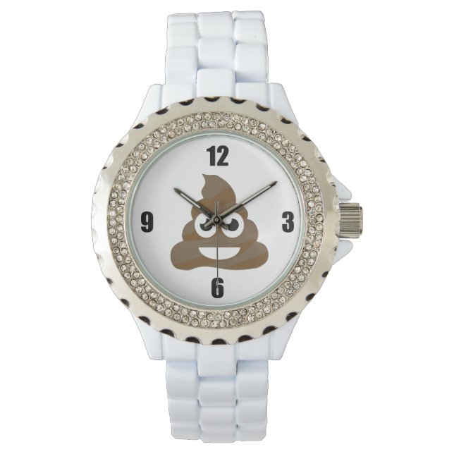 Funny Cute Poop Emoji Watch (Front)