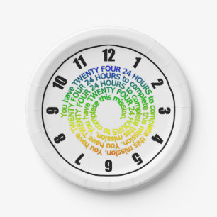 Funny Cute Quote You have 24 hours to complete ... Paper Plate