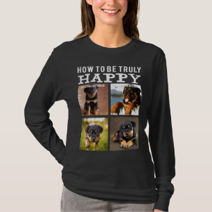Funny Cute Rottweiler Face Happy Dog Mom Mama Life T-Shirt