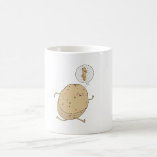 Funny Cute Running Potato by somoh Coffee Mug