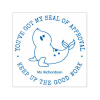 Funny Cute Seal of Approval Teacher Praise