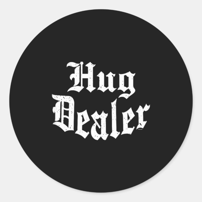 Funny Cute Sensitive Feet Hug Merchant Valentine's Classic Round Sticker (Front)