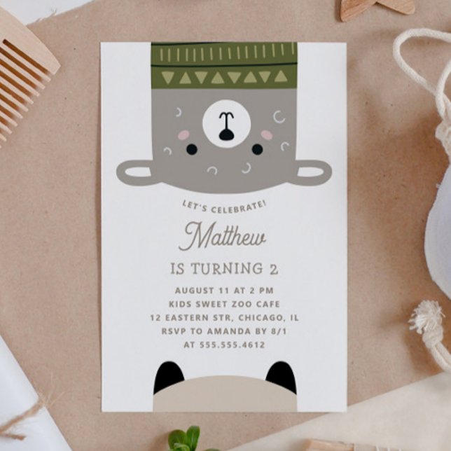 Funny cute sheep animal. kids baby zoo birthday invitation (Creator Uploaded)