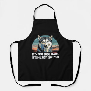 Funny & Cute Siberian Husky Dog Glitter Classic T- Apron