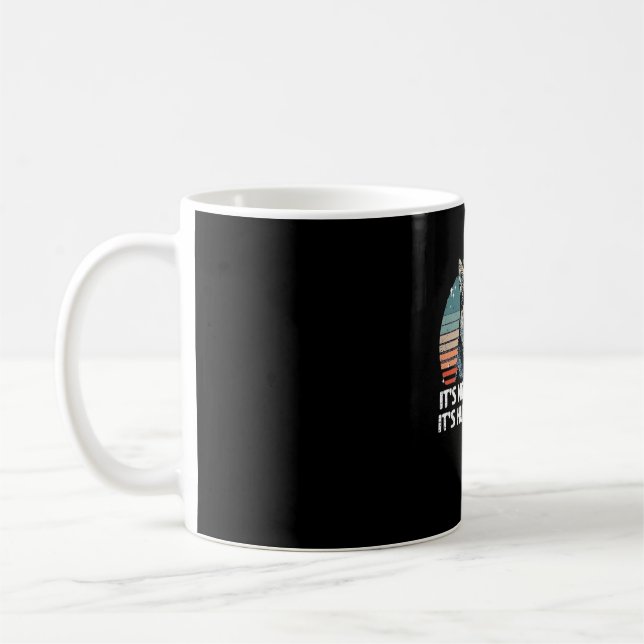 Funny & Cute Siberian Husky Dog Glitter Classic T- Coffee Mug (Left)