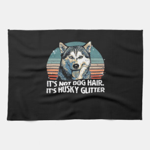 Funny & Cute Siberian Husky Dog Glitter Classic T- Kitchen Towel