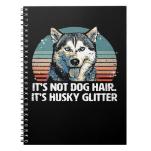 Funny & Cute Siberian Husky Dog Glitter Classic T- Notebook