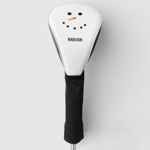 Funny Cute Snowman Face Personalized Golf Head Cover