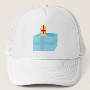 Funny Cute St. Nicholas Dutch Sinterklaas Kids Art Trucker Hat