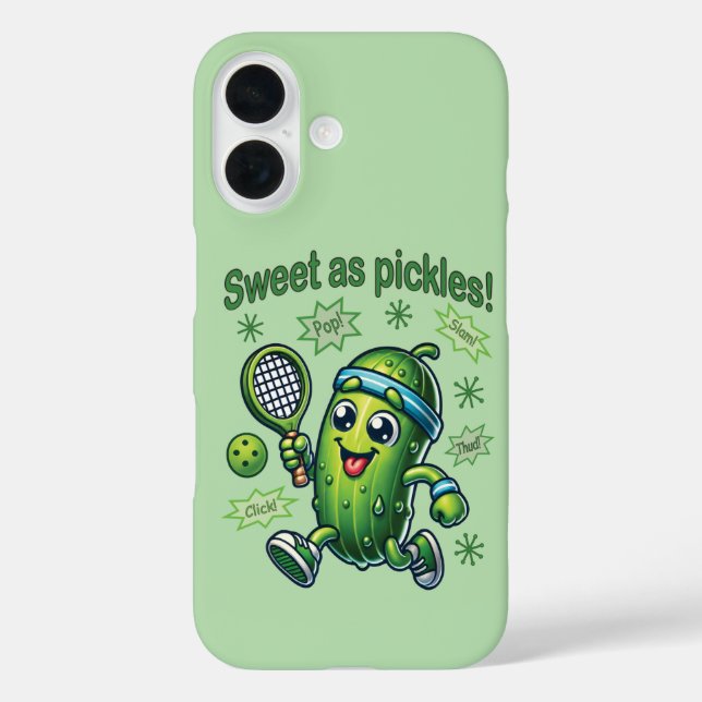 Funny Cute Sweet as Pickles Pickleball Case-Mate iPhone Case (Back)
