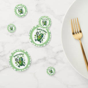 Funny Cute Sweet as Pickles Pickleball Confetti