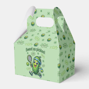 Funny Cute Sweet as Pickles Pickleball Favor Box