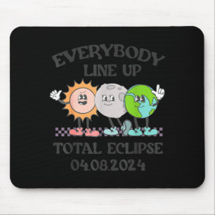 Funny Cute Teacher Solar Eclipse April 8 Mouse Pad