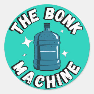 Funny Cute the bonk machine /Free Palestine design Classic Round Sticker