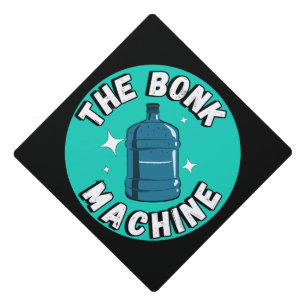 Funny Cute the bonk machine /Free Palestine design Graduation Cap Topper