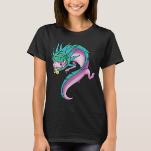 funny cute tiny dragon axolotl T-Shirt