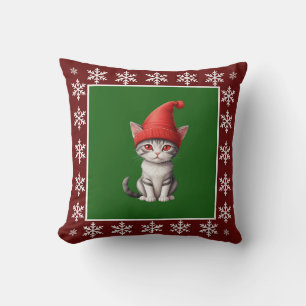 Funny Cute Trendy Stylish elegant Christmas Tree  Throw Pillow