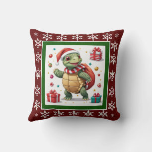 Funny Cute Trendy Stylish Elegant Santa Claus Throw Pillow