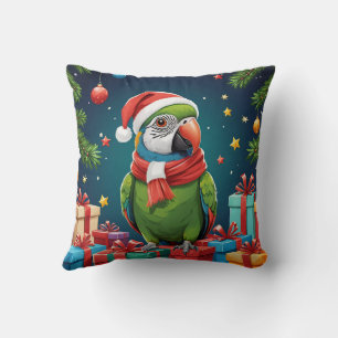 Funny Cute Trendy Stylish Elegant Santa Claus  Throw Pillow