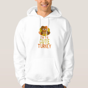Funny Cute Turkey Family Matching Thanksgiving Hoodie