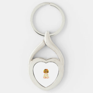 Funny Cute Turkey Family Matching Thanksgiving Keychain