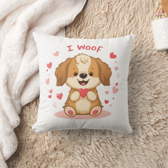 Funny & Cute Valentine’s Day Gift Throw Pillow (Blanket)