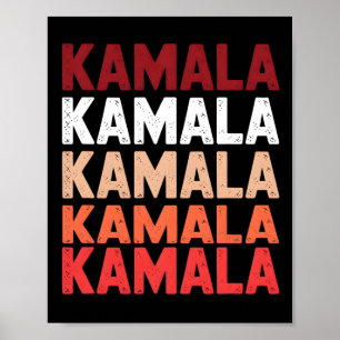 Funny Cute Wave Of Blue Cats For Kamala Women Men Poster