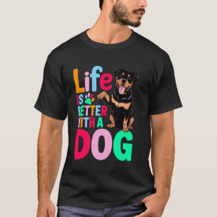 funny cute women rottie Rottweiler owner mom mama T-Shirt