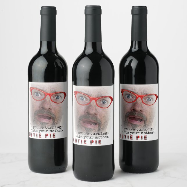 Funny Cutie Pie Wine Labels! Label (Bottles)
