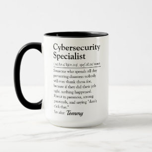 Funny Cybersecurity Specialist Definition Script Mug