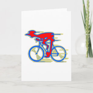 Funny Cycling Abstract Card