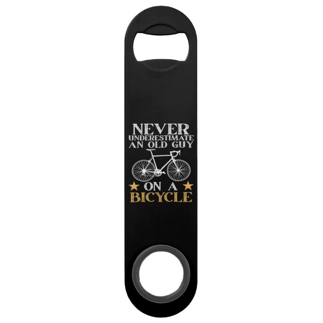 Funny Cycling Biker Humour Bar Key (Front)