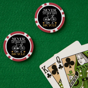 Funny Cycling Biker Humour Poker Chips