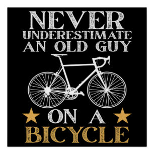 Funny Cycling Biker Humour Poster