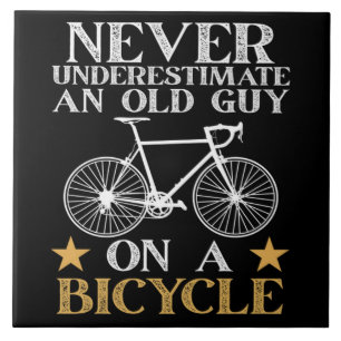 Funny Cycling Biker Humour Tile