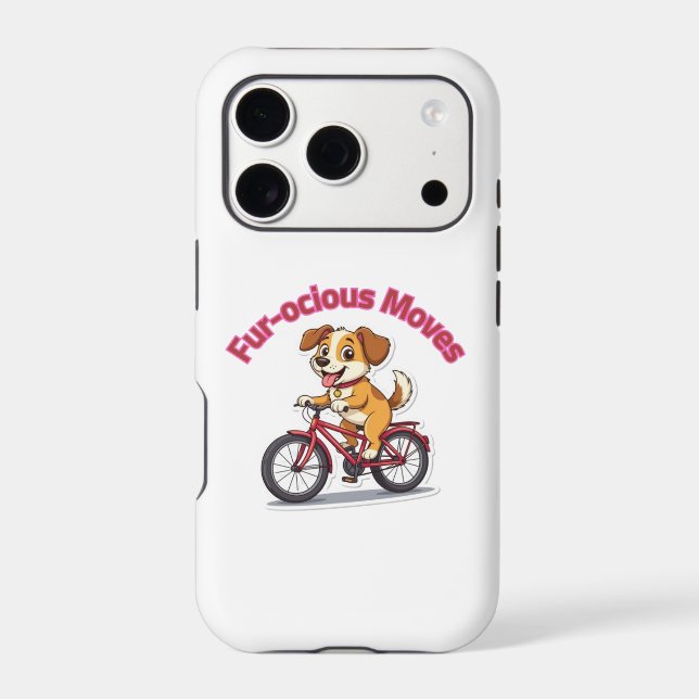 **Funny Cycling Dog – Cute Dog Riding a Bicycle Il (Back)