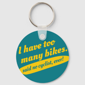 Funny Cycling Keychain. Cyclist Bike Gift Keychain