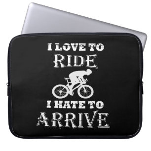 Funny cycling  laptop sleeve