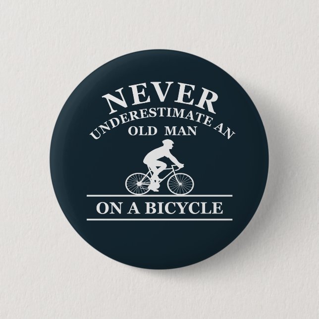 funny cycling quote 2 inch round button (Front)