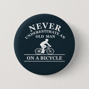 funny cycling quote 2 inch round button