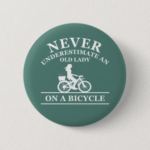 funny cycling quote 2 inch round button