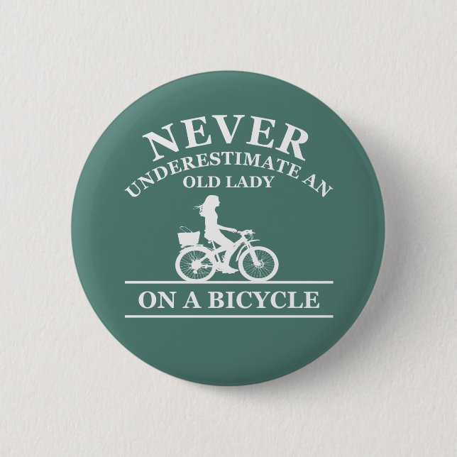 funny cycling quote 2 inch round button (Front)