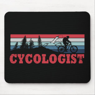 Funny Cycling Retirement - Cycologist  Mouse Pad