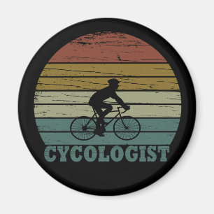 Funny Cycling Retirement - Vintage Cycologist  Magnet