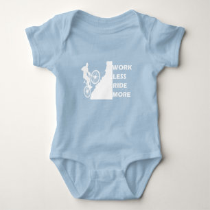 Funny cycling saying baby bodysuit