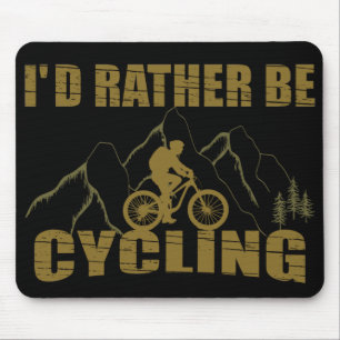 funny cycling saying fan mouse pad
