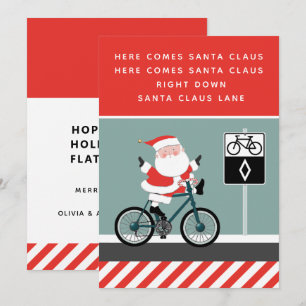 Funny Cycliste Carte Vacances Vélo